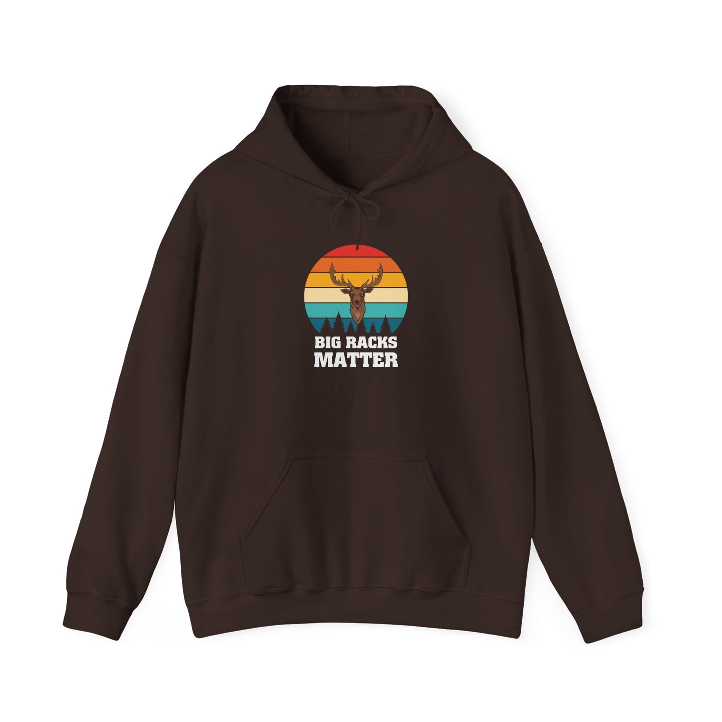 Retro Sunrise Deer Hoodie — Vintage Outdoors Graphic Sweatshirt