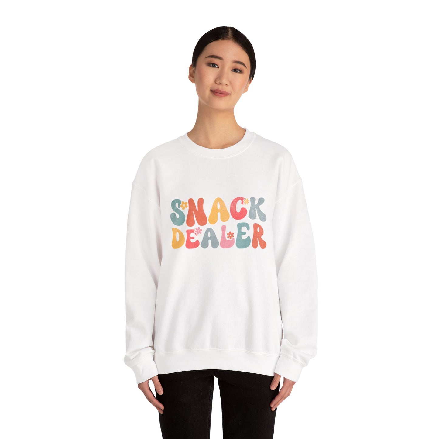 Sweatshirt — "Snack Dealer" Retro Colorful Graphic Crewneck