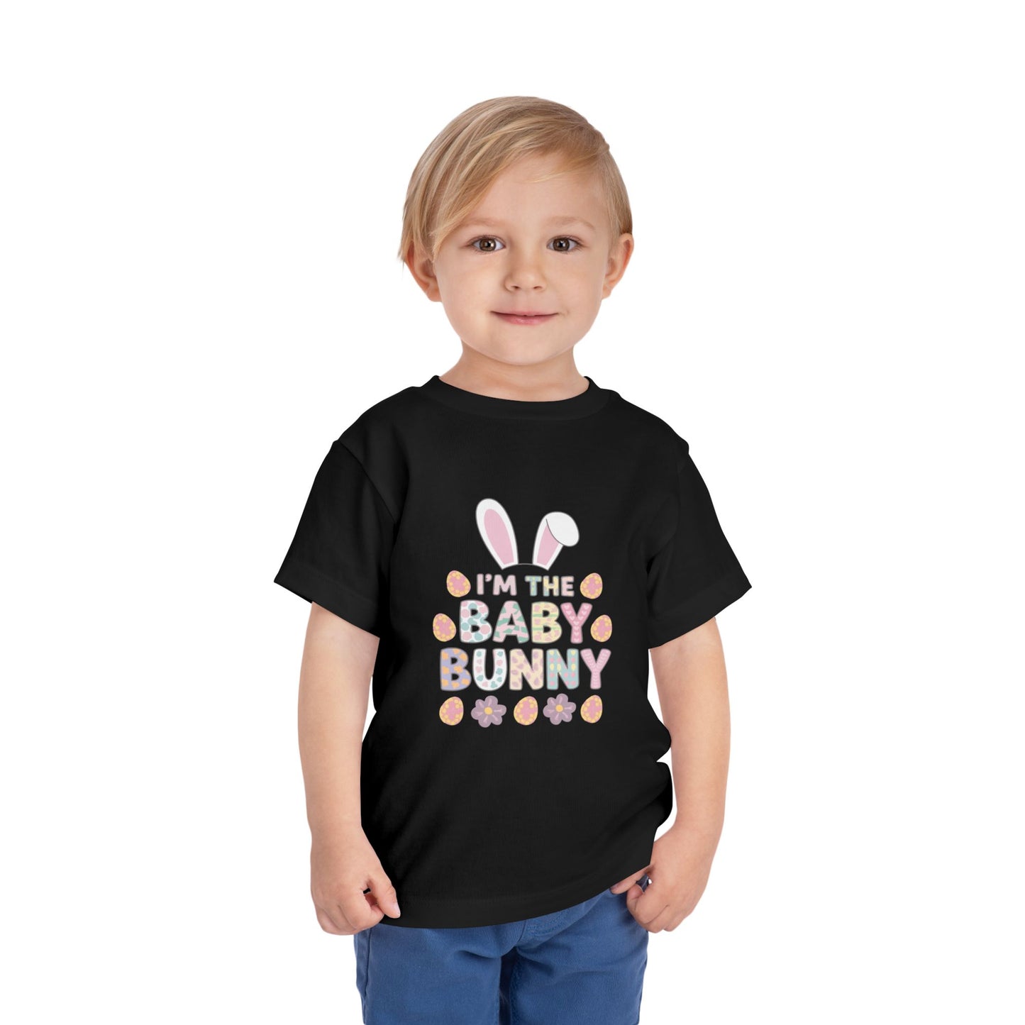 Toddler Tee — “I’m the Baby Bunny” Easter Graphic Shirt