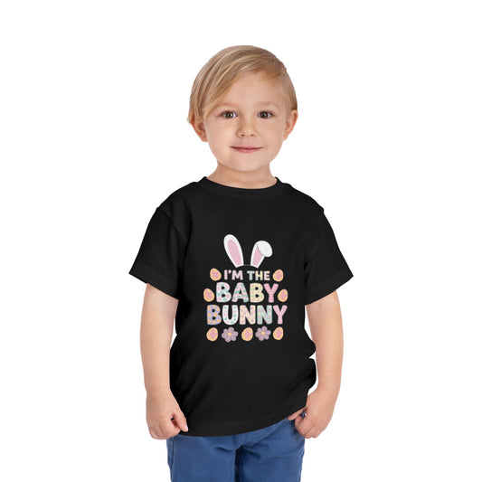 Toddler Tee — “I’m the Baby Bunny” Easter Graphic Shirt