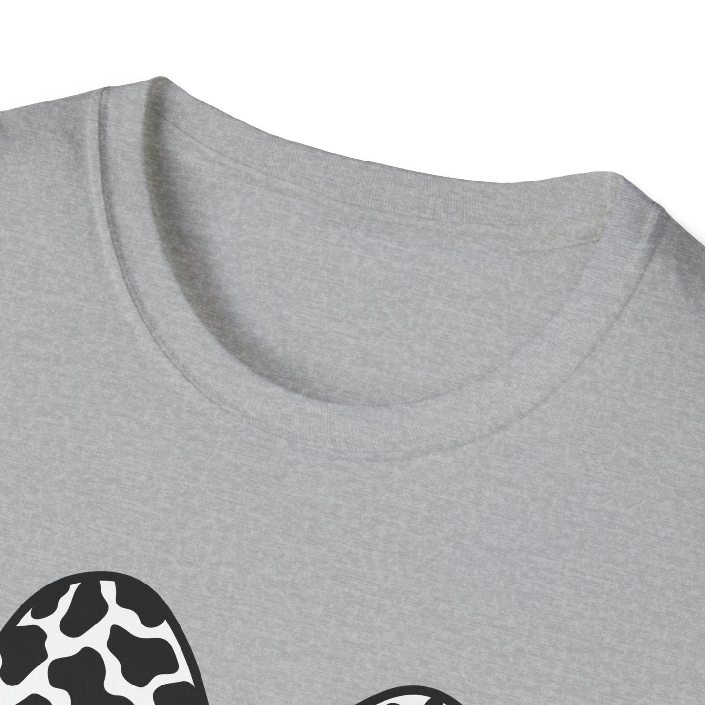 Cow Print Bunny T-Shirt — Easter Bunny Silhouette Tee